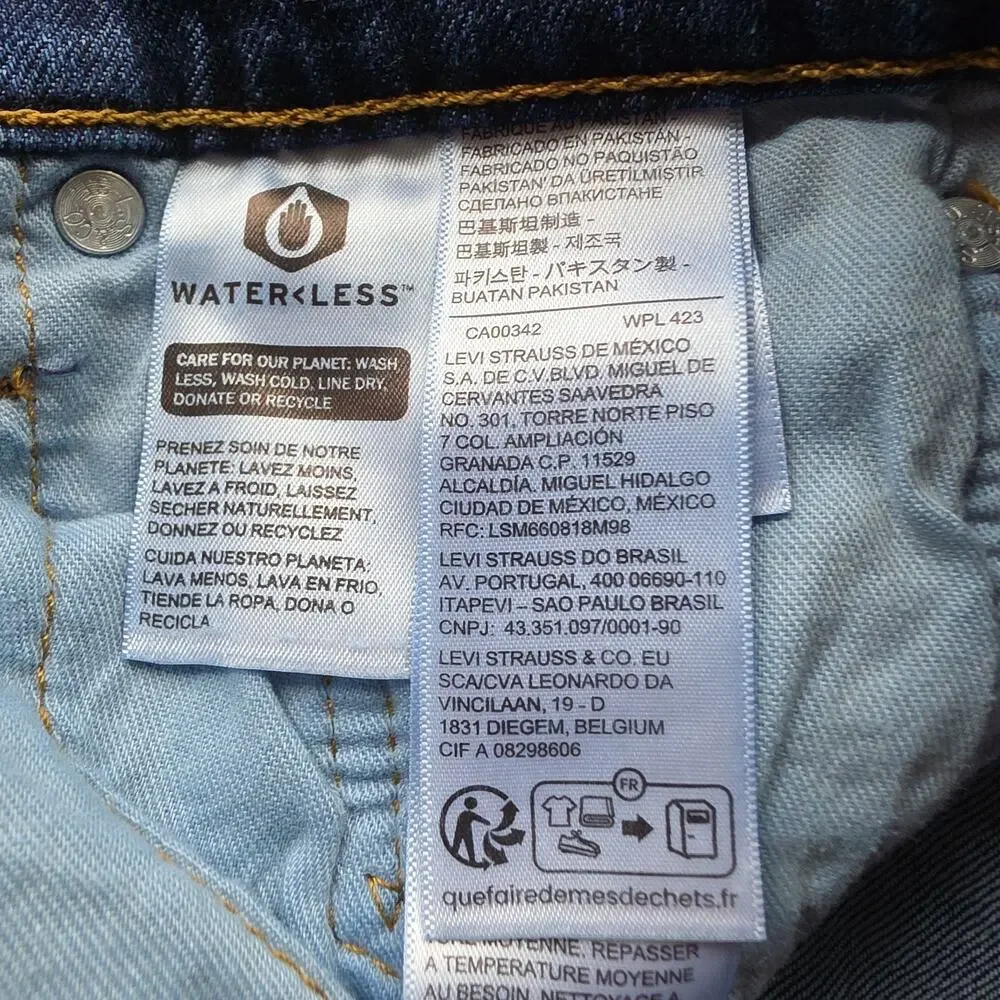 Levi Strauss Classic 510 Skinny Fit - Mens Denim Jeans Sz 29x32 - Dark Wash